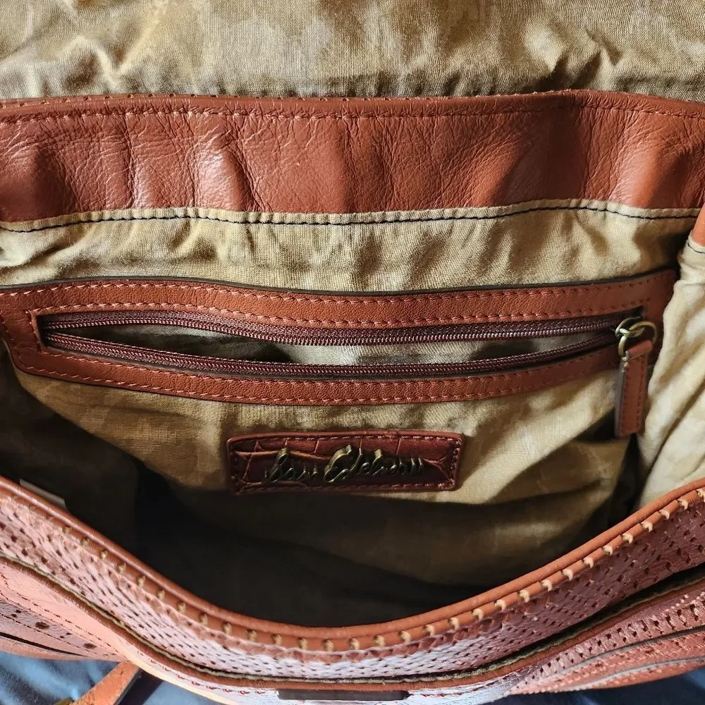 EUC Elegant Tan Sam Edleman Leather Shoulder Bag